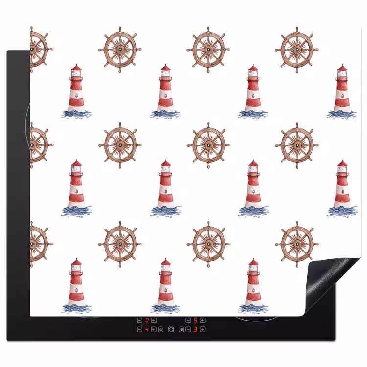 Protection plaque induction - Nautique - Classique - Rouge — 1