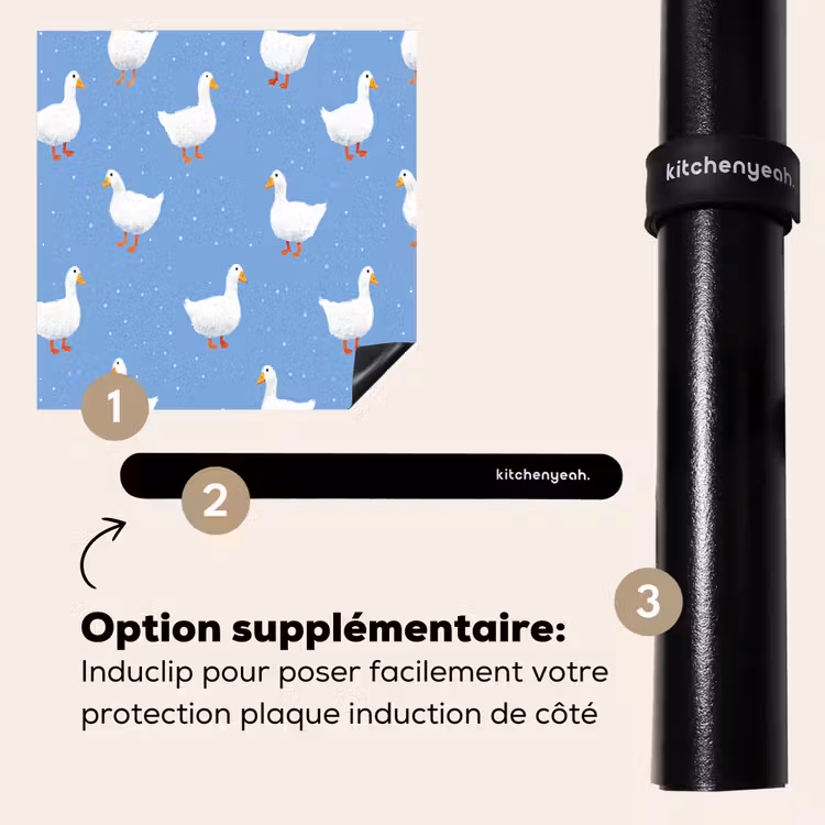 Protection plaque induction - Oies - Elégant - Bleu — 8