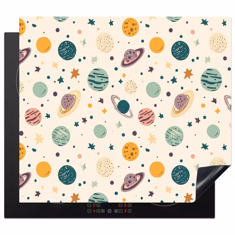 Protection plaque induction - Planètes - Rétro - Coloré — 1