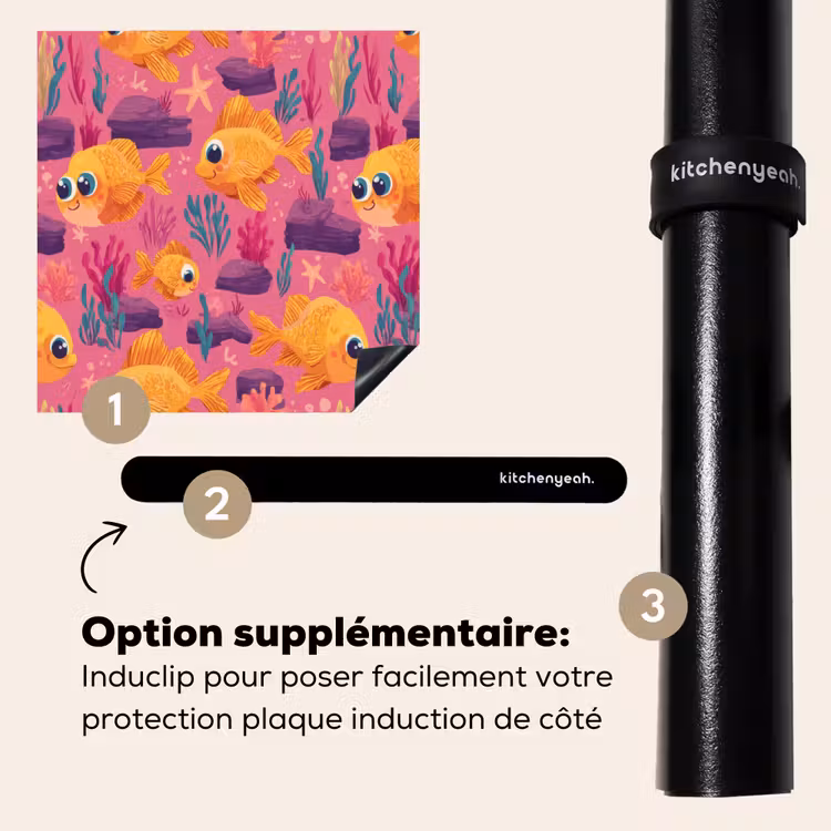 Protection plaque induction - Poisson rouge - Corail - Coloré — 8