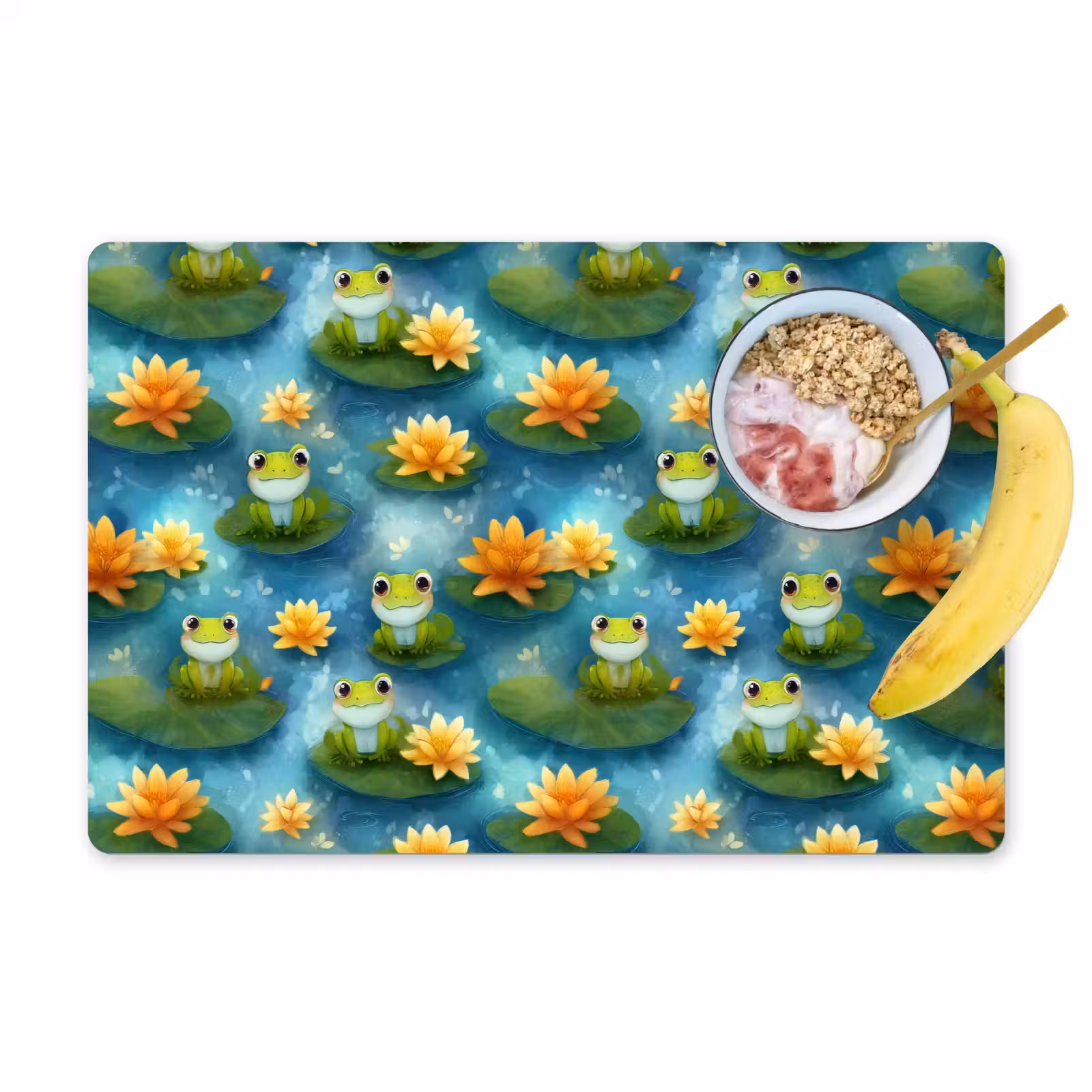 Set de table – 6 pièces - Grenouille - Lys - Vert — 1