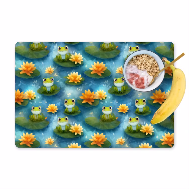 Set de table – 6 pièces - Grenouille - Lys - Vert — 1