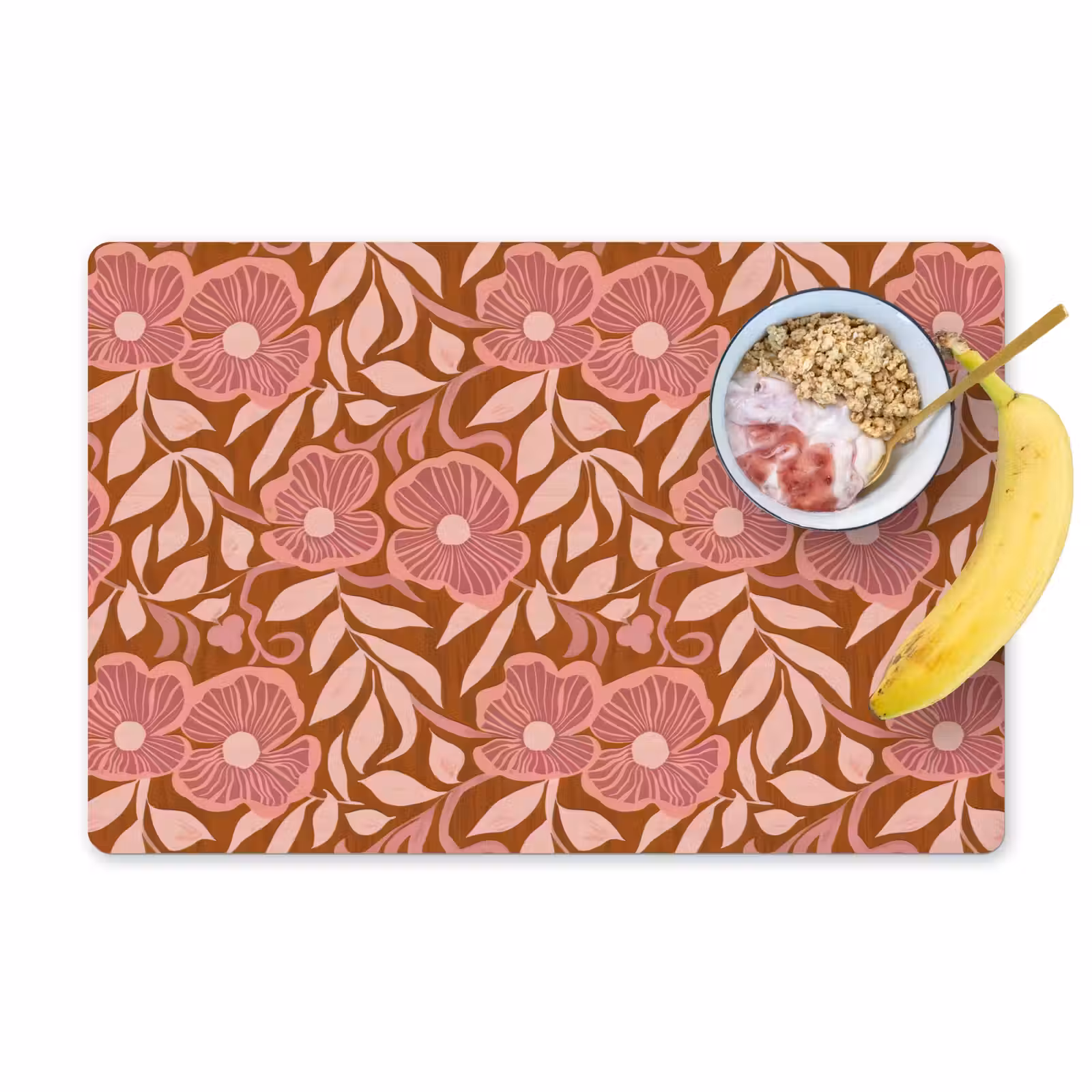 Set de table – 6 pièces - Atmosphère - Fleurs - Rose — 1