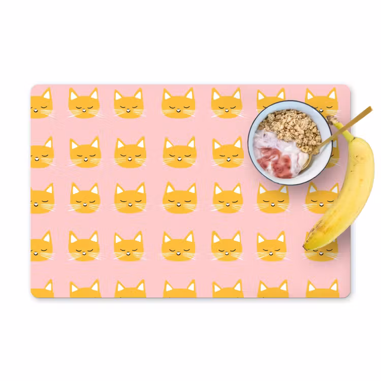 Set de table – 6 pièces - Chats - Motif - Rose — 1