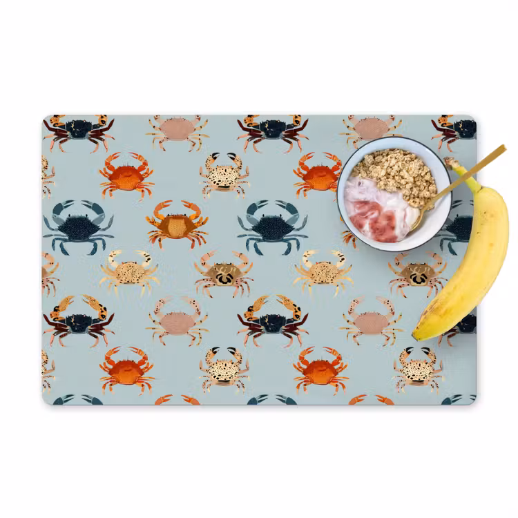 Set de table – 6 pièces - Crabes - Enjoués - Colorés — 1