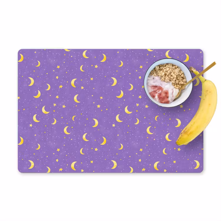 Set de table – 6 pièces - Crinière - Étoiles - Violet — 1