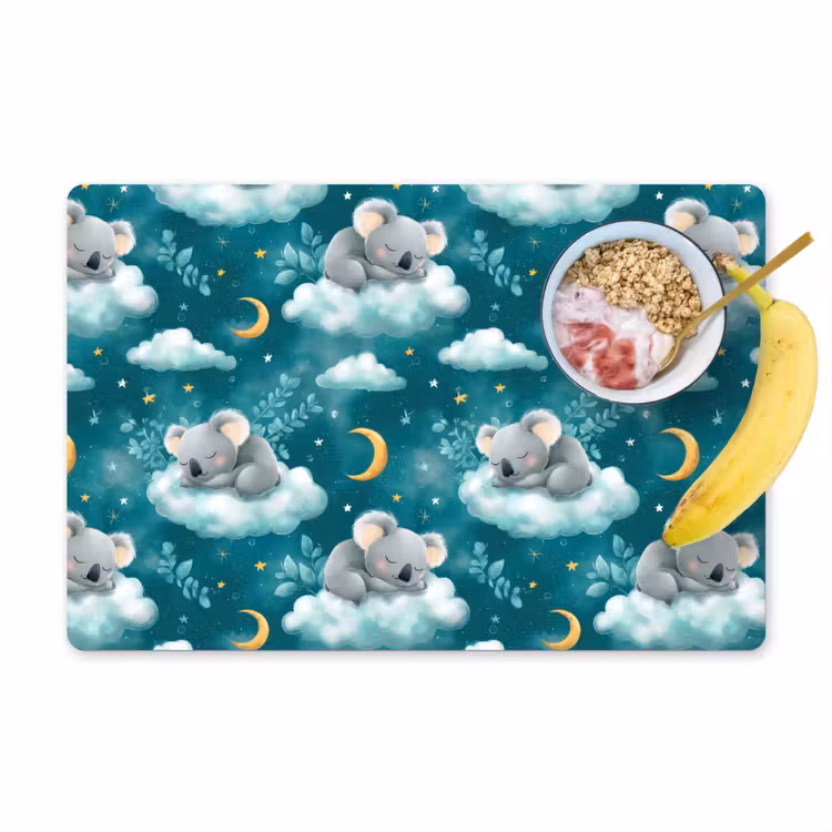 Set de table – 6 pièces - Koalas - Enchanteresse - Bleu — 1