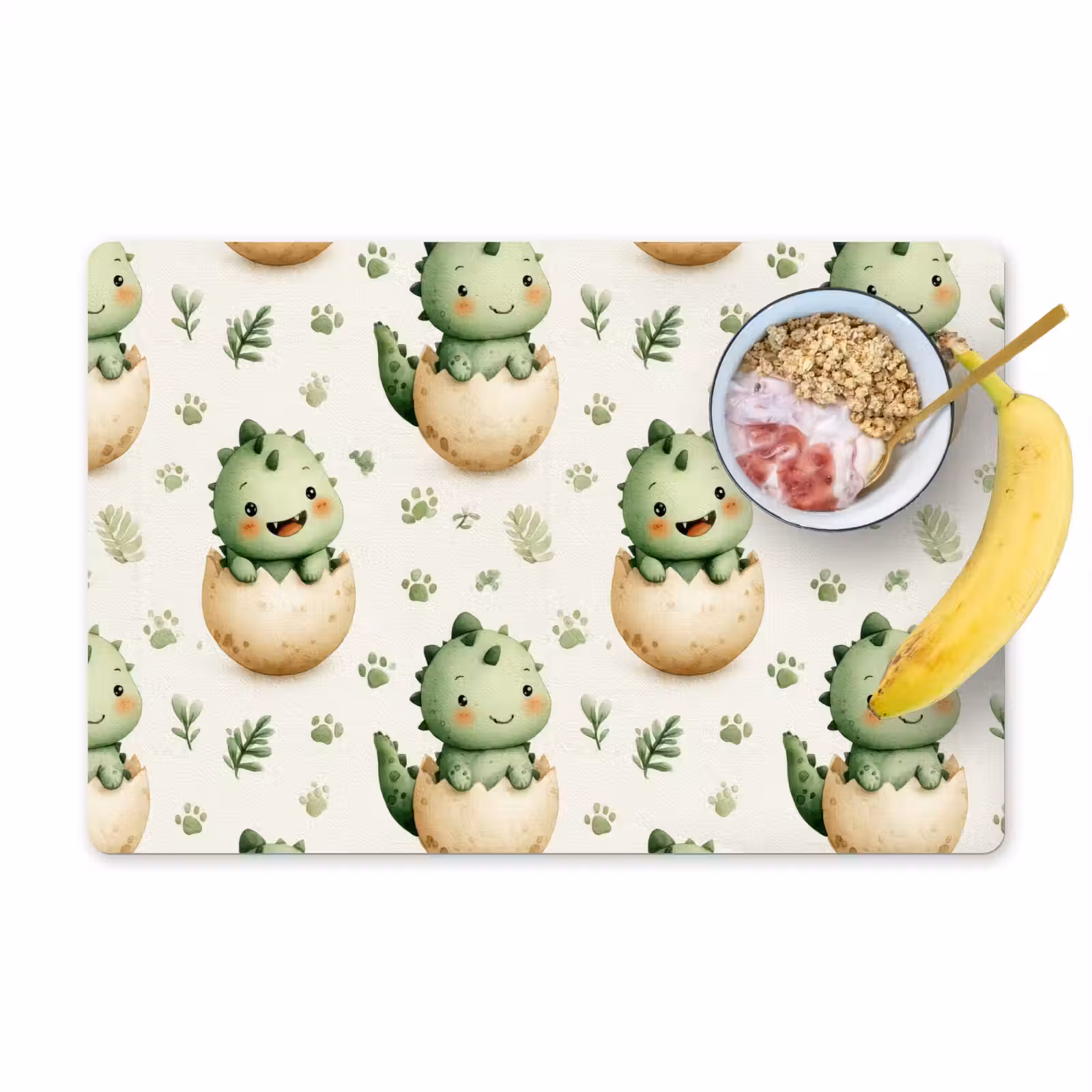 Set de table – 6 pièces - Dino - Œufs - Vert — 1