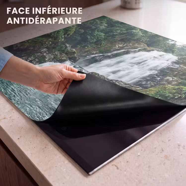 Protection plaque induction - Cascade - Forêt - Nature - Vert — 7