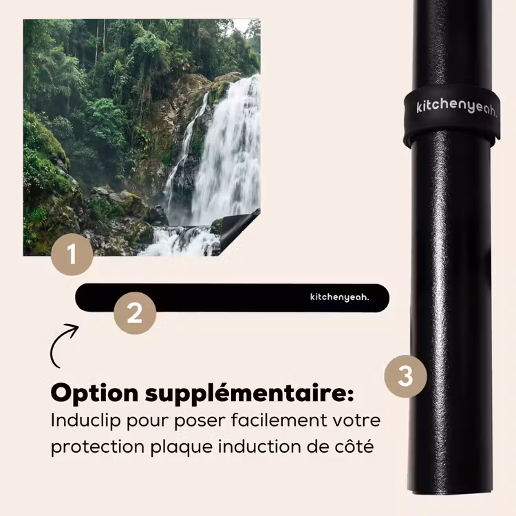 Protection plaque induction - Cascade - Forêt - Nature - Vert — 8