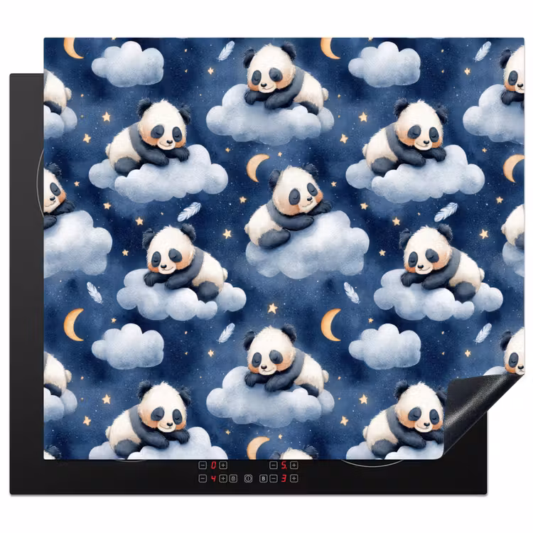 Protection plaque induction - Pandas - Dormants - Bleu — 1