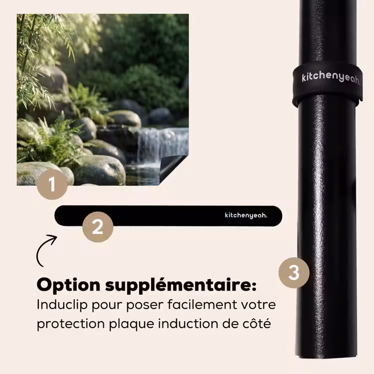 Protection plaque induction - Ruisseau - Cascade - Nature - Vert — 8