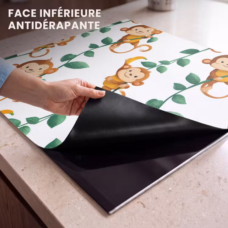 Protection plaque induction - Singes - Lianes - Colorées — 7