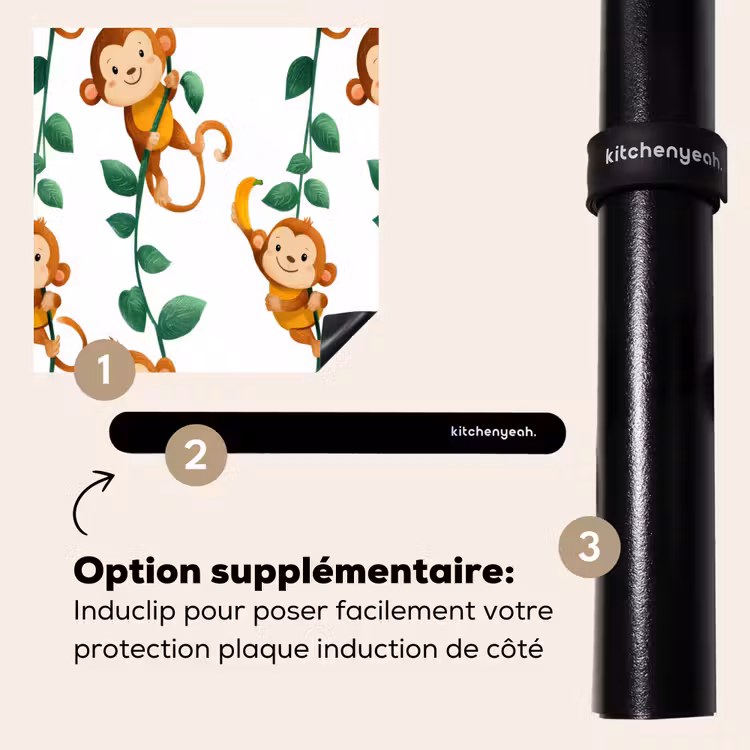 Protection plaque induction - Singes - Lianes - Colorées — 8