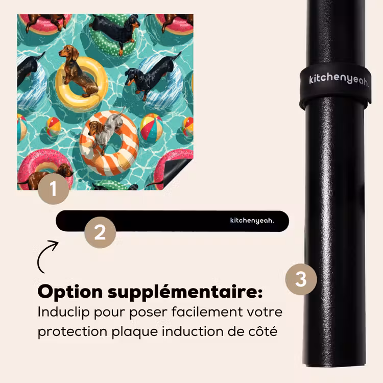 Protection plaque induction - Teckels - Piscine - Coloré — 8