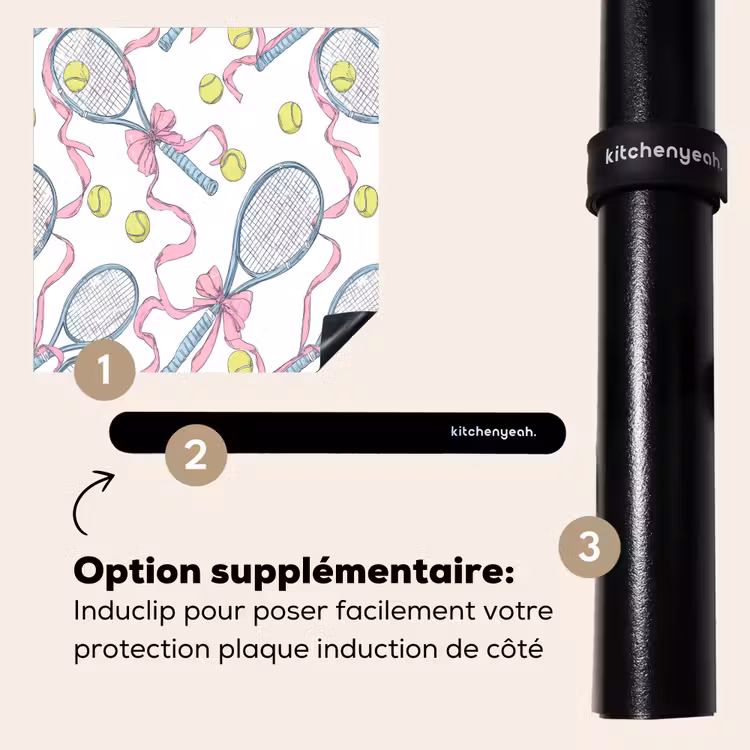Protection plaque induction - Tennis - Arcs - Colorés — 8