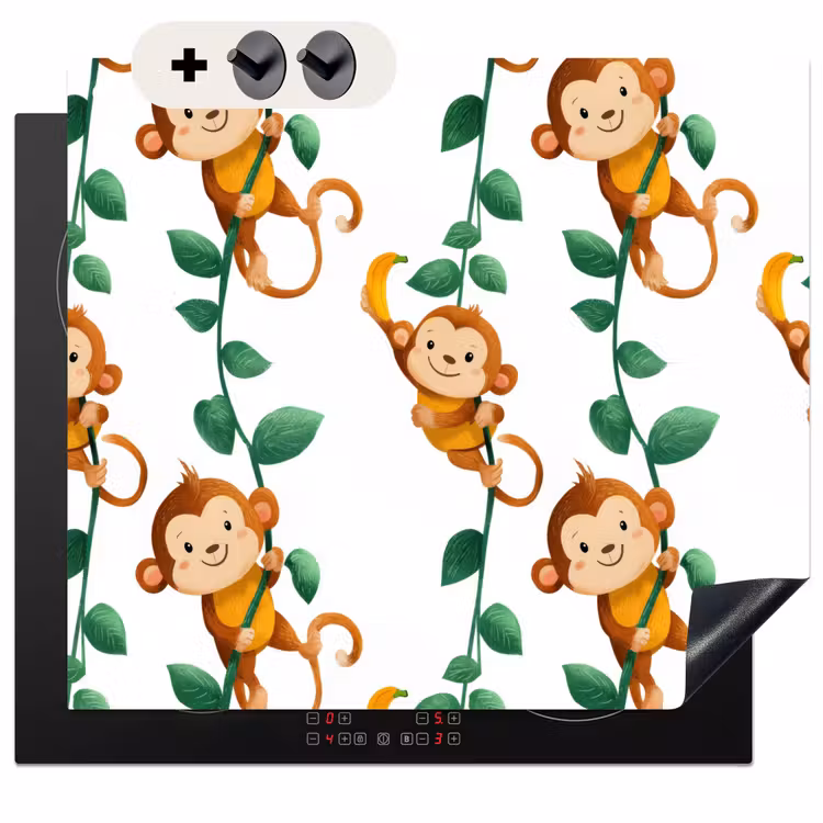 Protection à induction avec crochets - Singes - Lianes - Colorées — 3