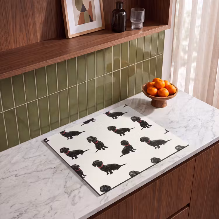 Protection plaque induction - Chien - Motif - Noir — 4