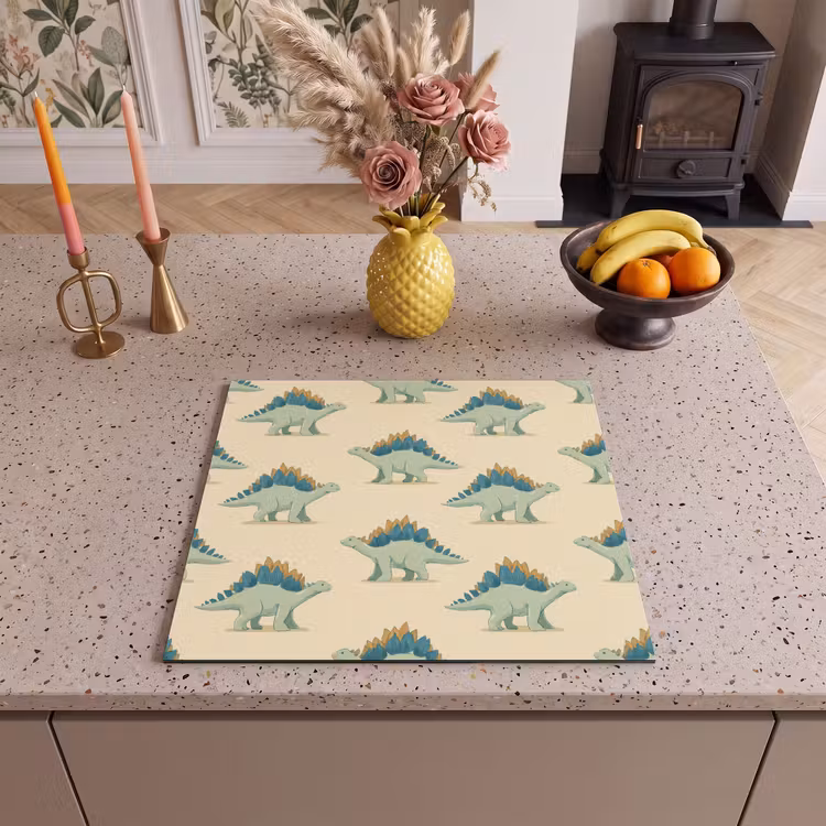 Protection plaque induction - Dino - Motif - Vert — 3
