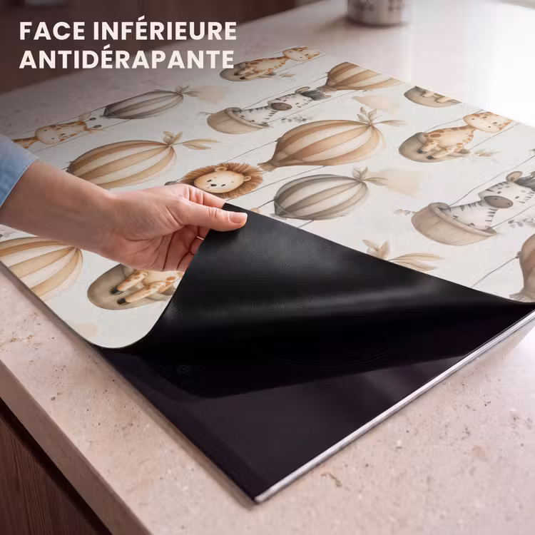 Protection plaque induction - Safari - Montgolfières - Taupe — 7