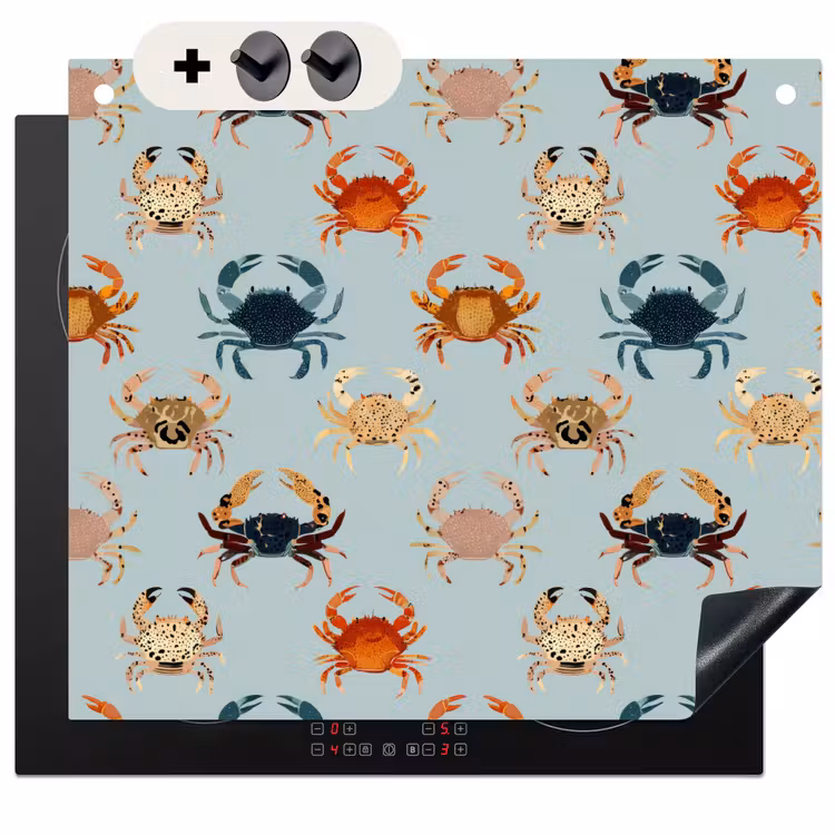 Protection à induction avec crochets - Crabes - Enjoués - Colorés — 3