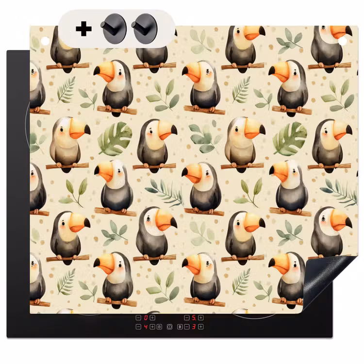 Protection à induction avec crochets - Toucans - Exotiques - Colorés — 3