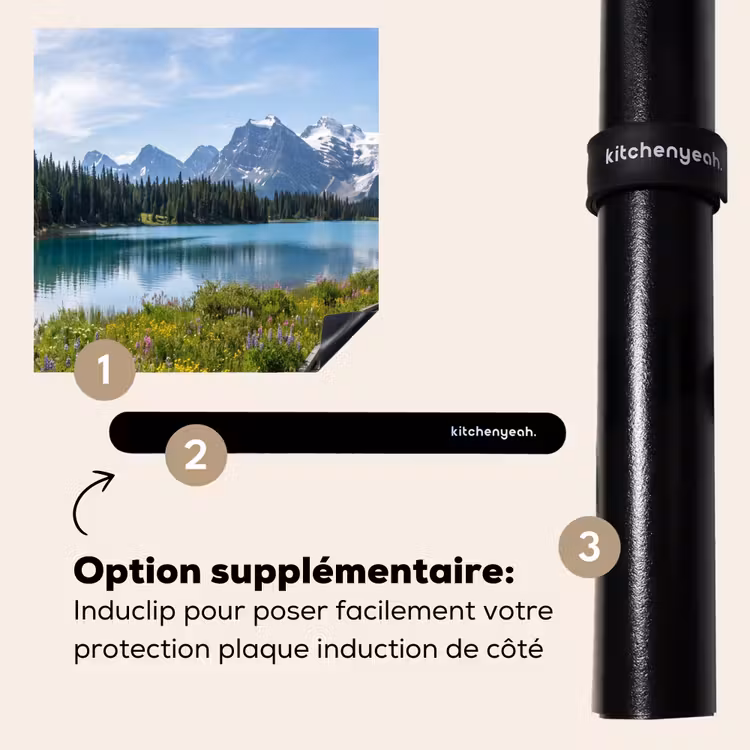Protection plaque induction - Montagnes - Lac - Paysage - Bleu — 8