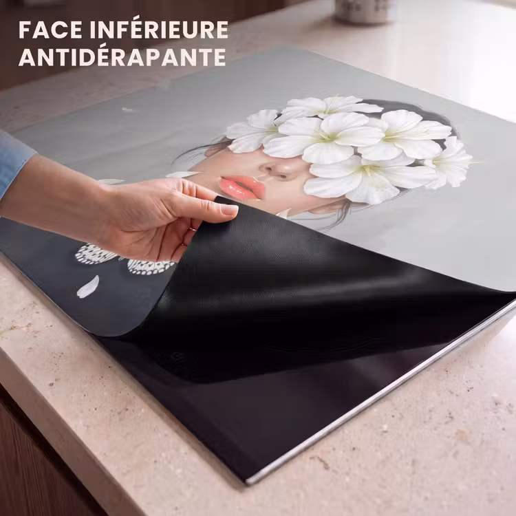 Protection plaque induction - Lys - Portrait - Blanc — 7