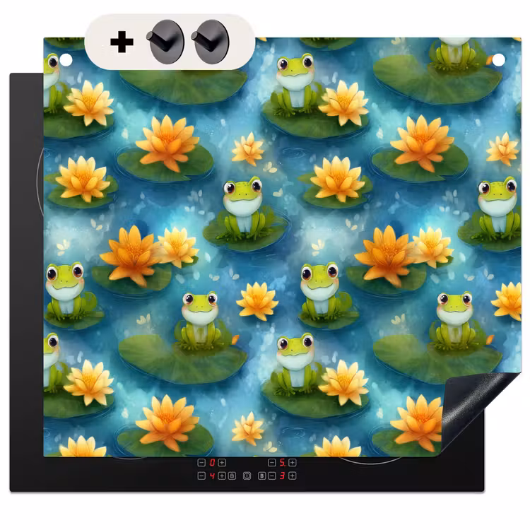 Protection à induction avec crochets - Grenouille - Lys - Vert — 3