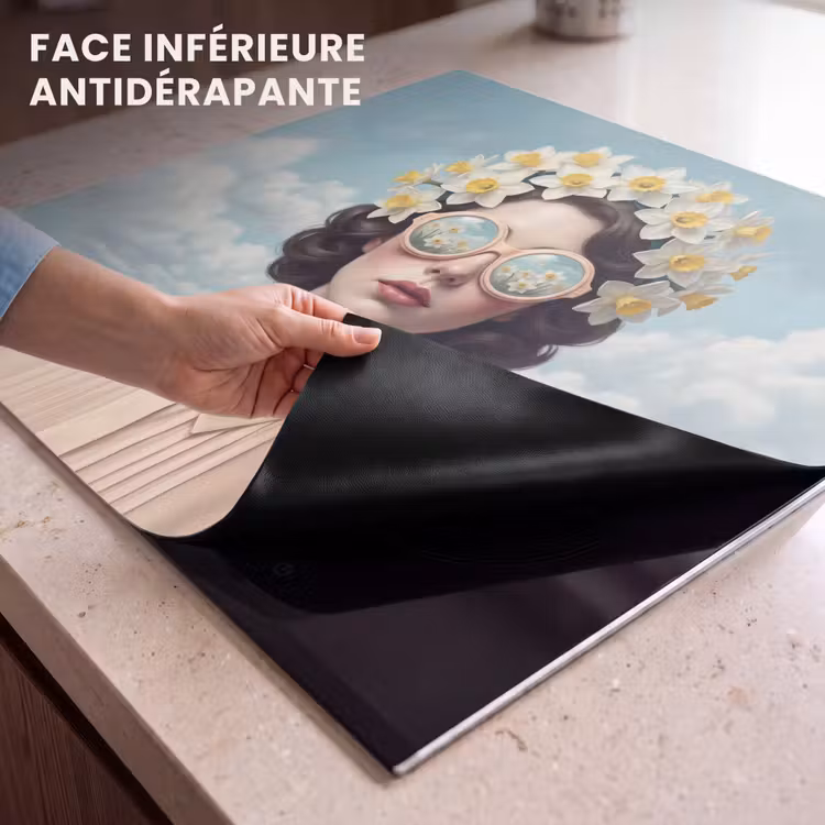 Protection plaque induction - Femme - Jonquilles - Jaune — 7