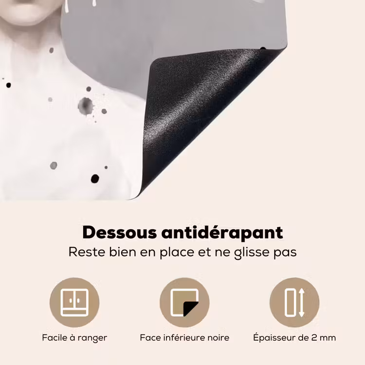 Protection plaque induction - Femme - Nuage - Gris — 7