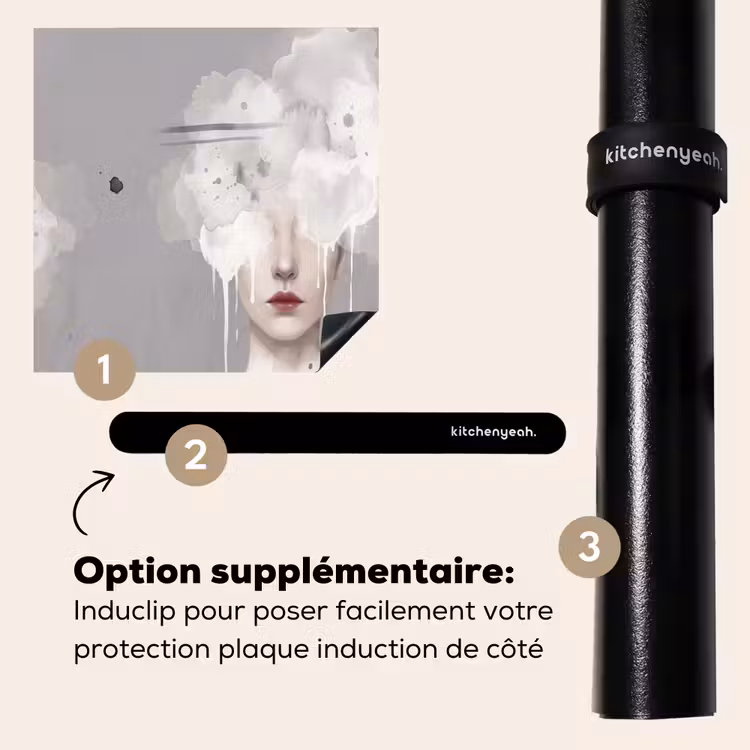 Protection plaque induction - Femme - Nuage - Gris — 8