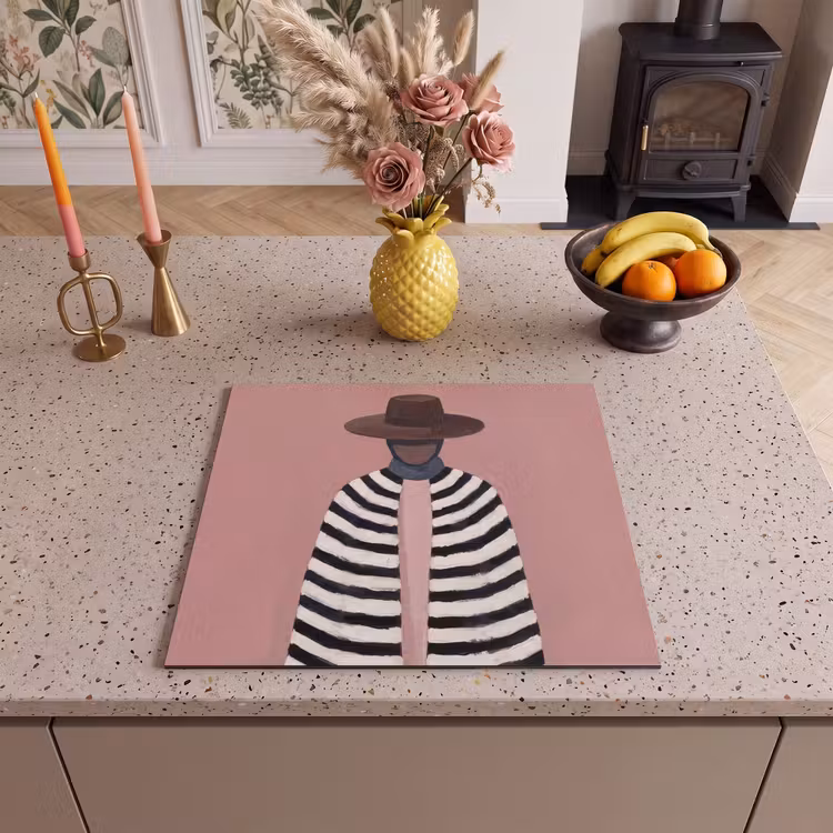 Protection plaque induction - Graphique - Femme - Rose — 3