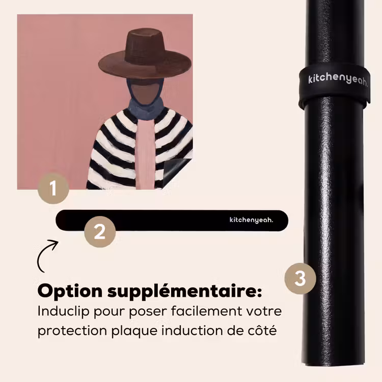Protection plaque induction - Graphique - Femme - Rose — 8
