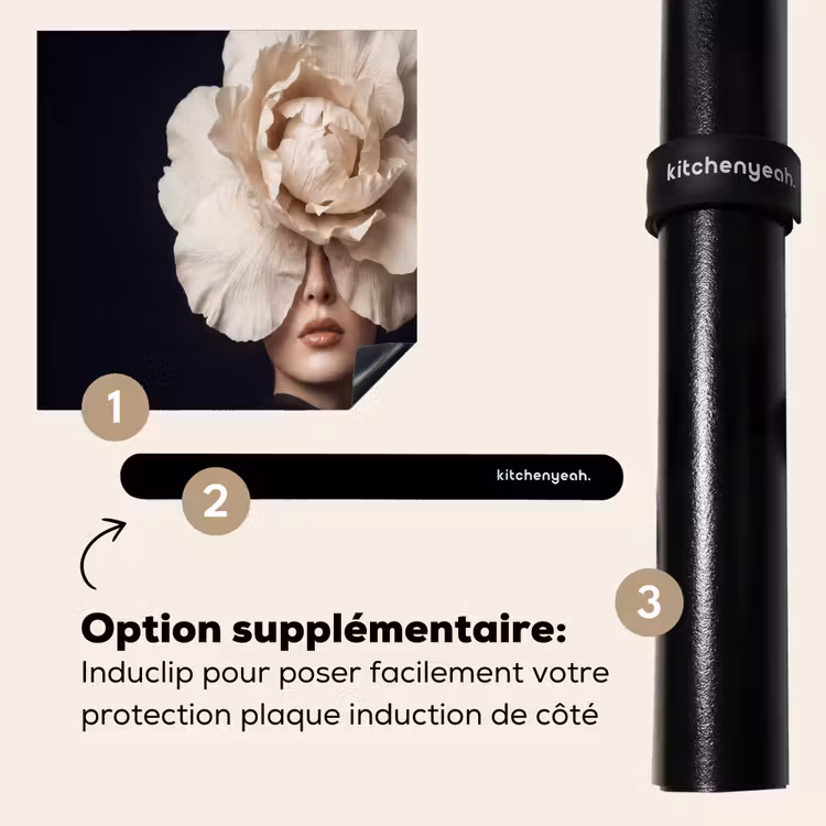 Protection plaque induction - Rose - Intemporel - Noir — 8