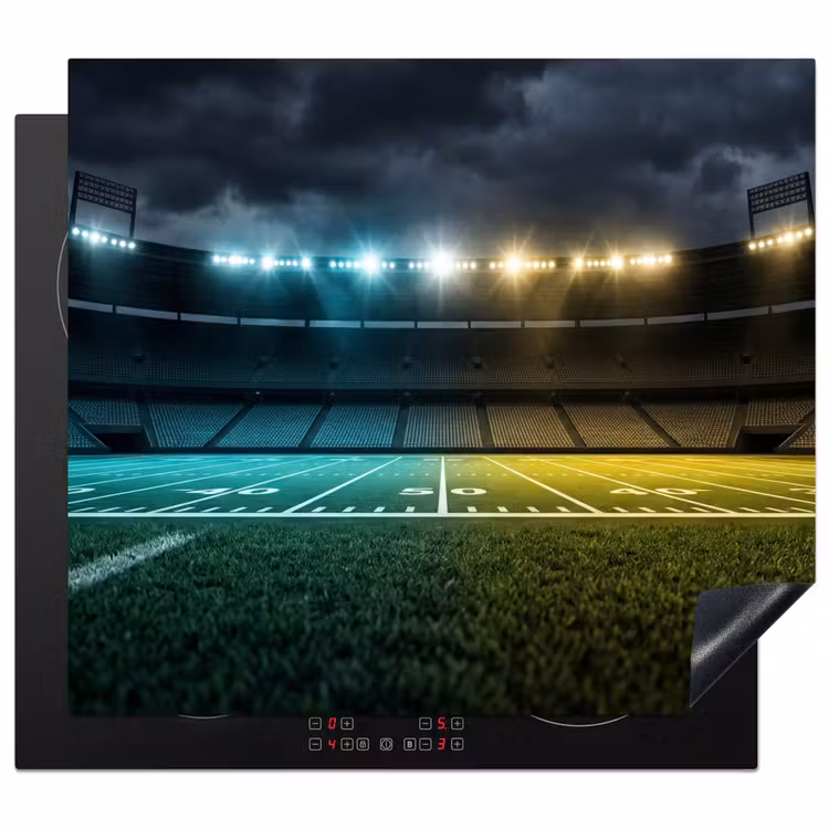 Protection plaque induction - Football - Stade - Nuit - Moderne — 1
