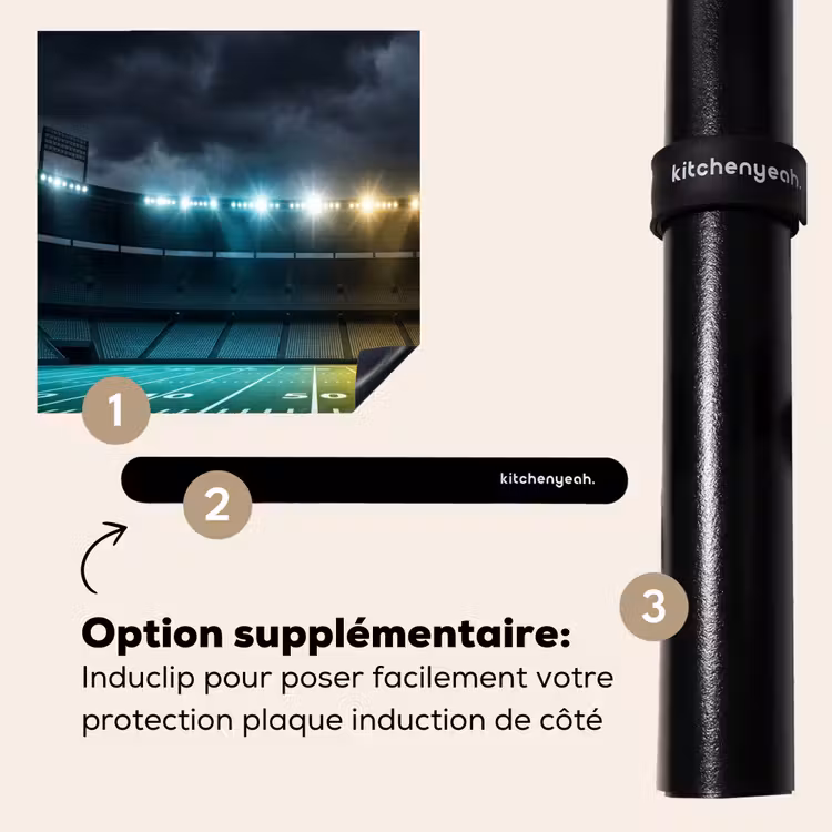 Protection plaque induction - Football - Stade - Nuit - Moderne — 8