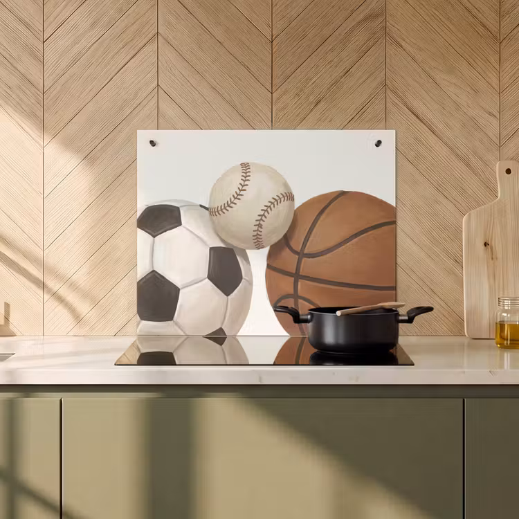 Protection à induction avec crochets - Sport - Ballons - Illustration — 1
