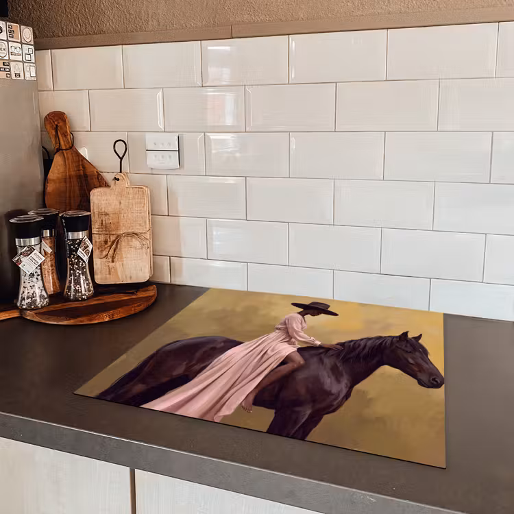 Protection plaque induction - Cheval - Classique - Ocre — 3