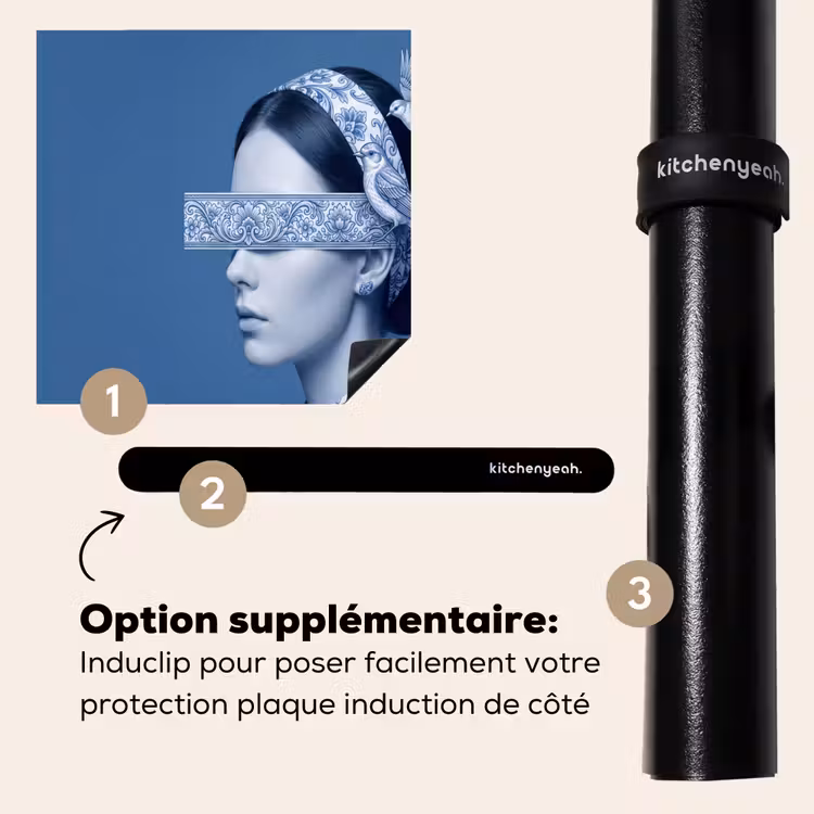 Protection plaque induction - Portrait - Classique - Blanc - Bleu — 8