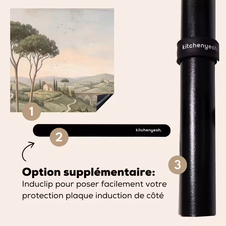 Protection plaque induction - Paysage - Collines - Sentier sablonneux - Vert — 8