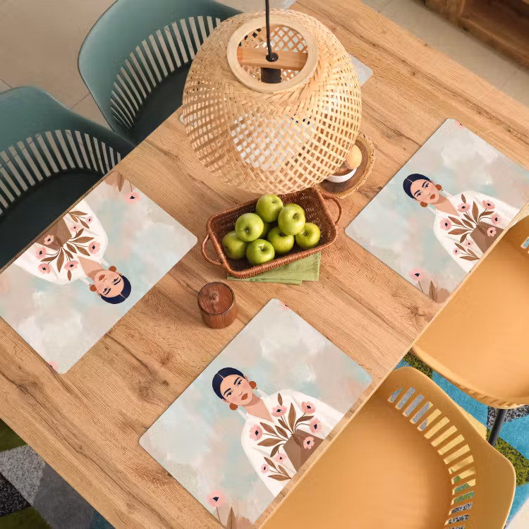 Set de table – 6 pièces - Femme - Kimono - Pastel — 3