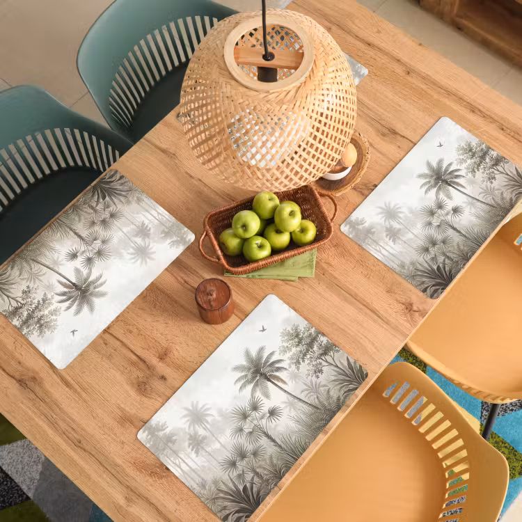 Set de table – 6 pièces - Jungle - Palmiers - Nature — 3