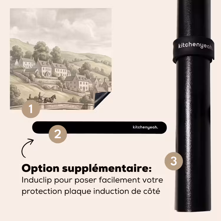 Protection plaque induction - Village - Pont - Vue - Vert — 8