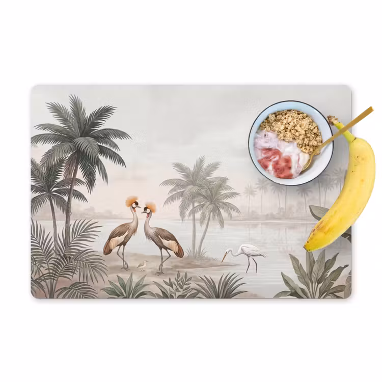 Set de table – 6 pièces - Grues - Palmiers - Tropicaux — 1