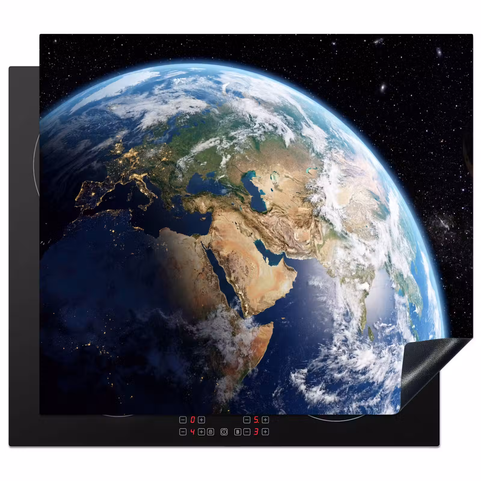 Protection plaque induction - Terre - Espace - Bleu - Vert — 1
