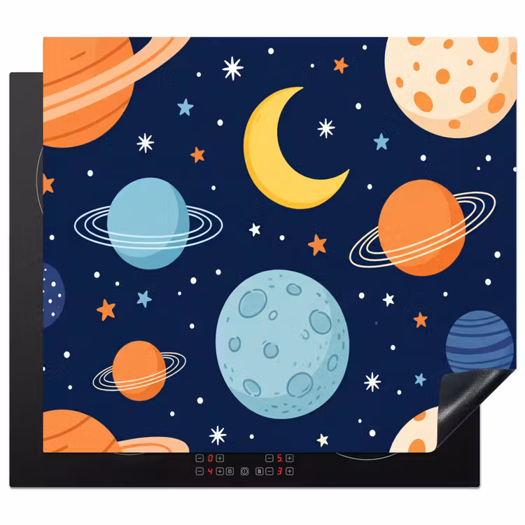 Protection plaque induction - Espace - Planètes - Colorées — 1