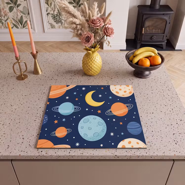 Protection plaque induction - Espace - Planètes - Colorées — 3