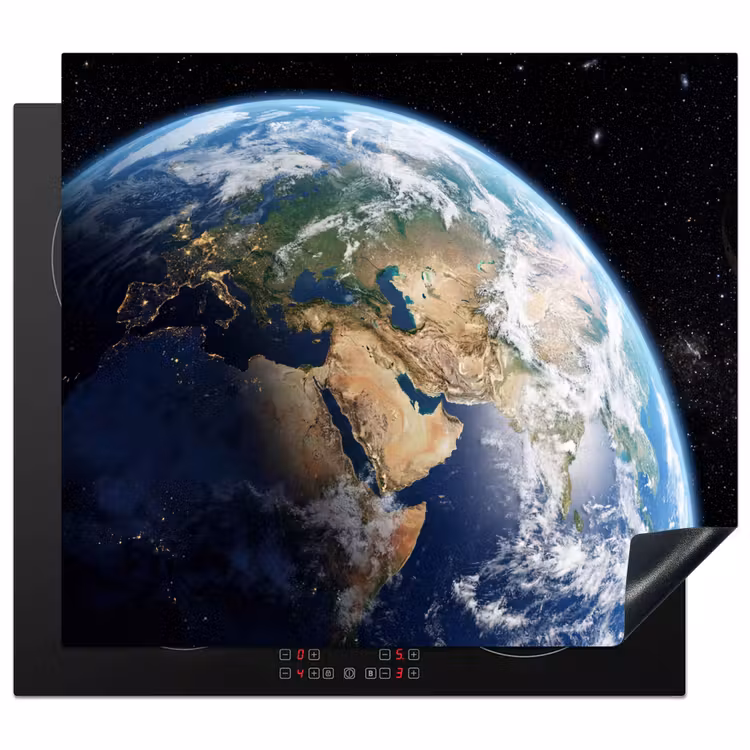 Protection plaque induction - Terre - Espace - Bleu - Vert — 1