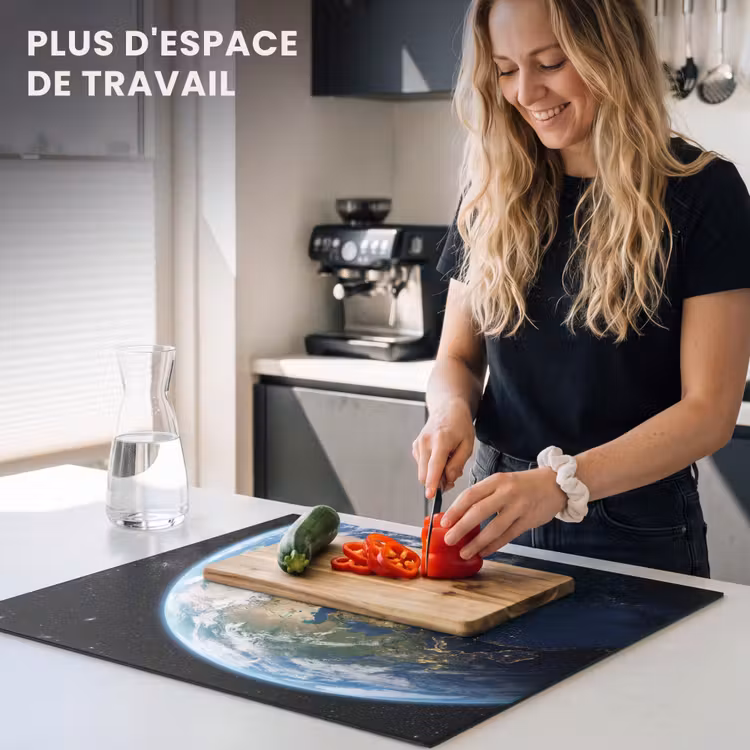 Protection plaque induction - Terre - Espace - Bleu - Vert — 5